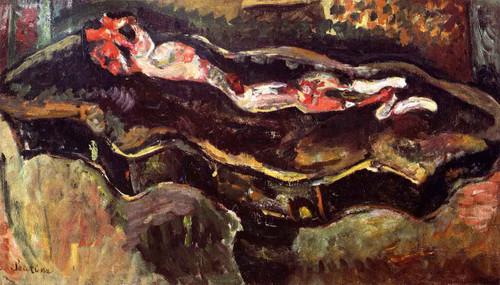 Table With Skinned Rabbit By Chaim Soutine