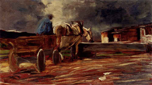 Taking A Drink By Giovanni Segantini