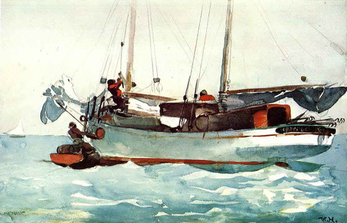 Taking On Provisions By Winslow Homer