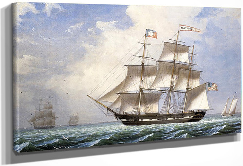 The 'Matilda' Under Sail By Fitz Henry Lane