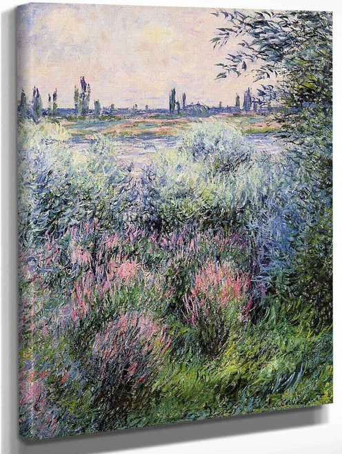 A Spot On The Banks Of The Seine By Claude Oscar Monet