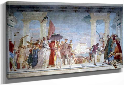 The Arrival Of Henry Iii At The Villa Contarini By Giovanni Battista Tiepolo