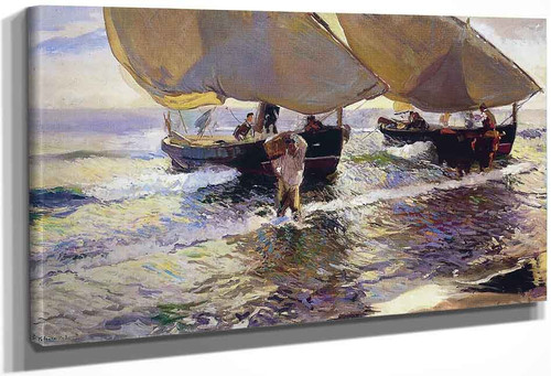 The Arrival Of The Boats By Joaquin Sorolla Y Bastida