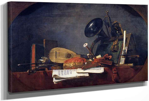 The Attributes Of Music By Jean Baptiste Simeon Chardin By Jean Baptiste Simeon Chardin