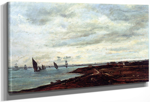 The Banks Of The Thames At Eames By Charles Francois Daubigny By Charles Francois Daubigny