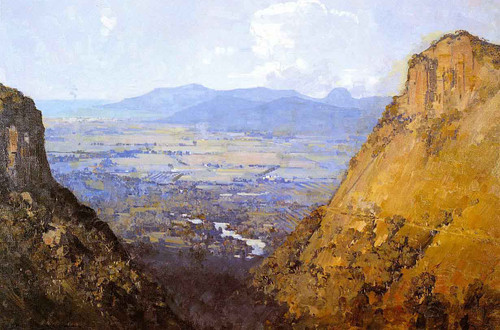 The Barron Gorge And Sugar Plains By Sir Arthur Streeton