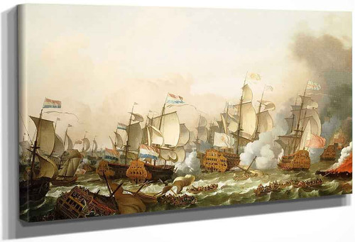 The Battle Of Barfleur, 19 May 1692 By Ludolf Bakhuizen, Aka Ludolf Backhuysen By Ludolf Bakhuizen