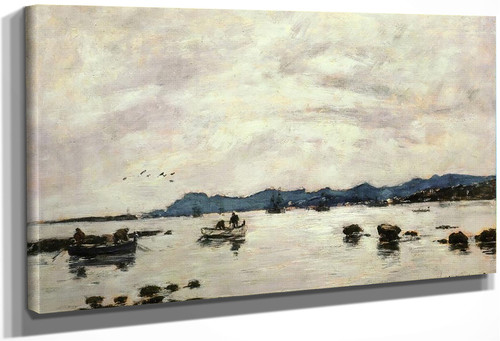 The Bay And The Mountains Of Lesterel, Golfe Juan By Eugene Louis Boudin