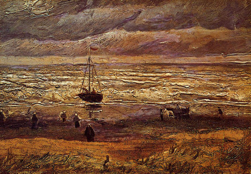 The Beach At Scheveningen1 By Jose Maria Velasco The Beach At Scheveningen1 By Jose Maria Velasco
