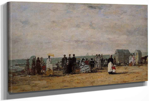 The Beach At Trouville 33 By Eugene Louis Boudin
