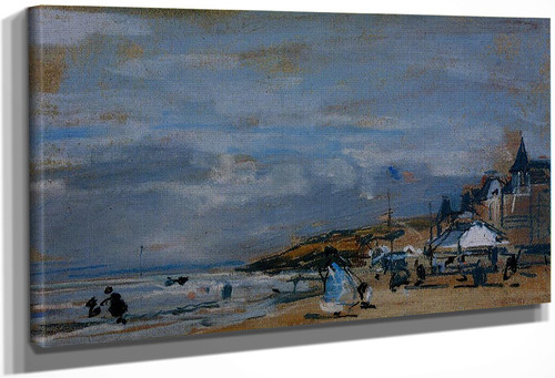 The Beach At Trouville By Eugene Louis Boudin