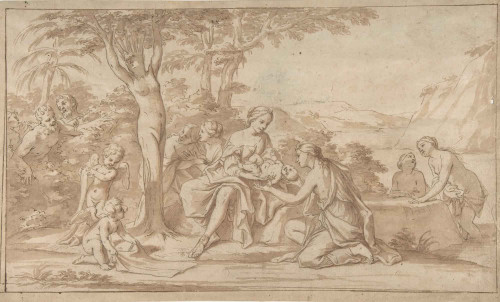 The Birth Of Adonis 1 By Marcantonio Franceschini By Marcantonio Franceschini