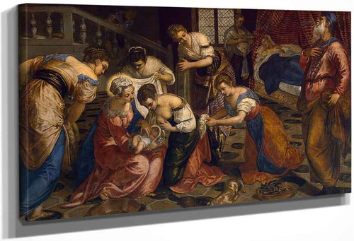 The Birth Of John The Baptist By Jacopo Tintoretto