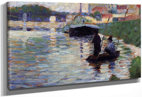 The Bridge View Of The Seine By Georges Seurat