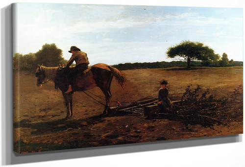 The Brush Harrow By Winslow Homer