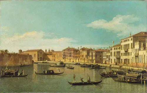 The Canale Di Santa Chiari By Canaletto By Canaletto