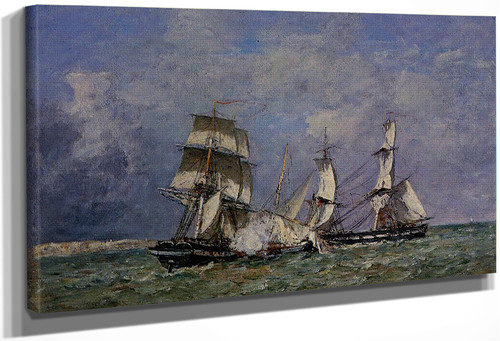 The Capture Of A Raider By Eugene Louis Boudin