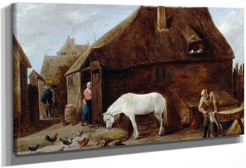 The Chaff Cutter By David Teniers The Younger