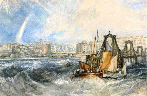 The Chain Pier, Brighton By Joseph Mallord William Turner The Chain Pier, Brighton By Joseph Mallord William Turner