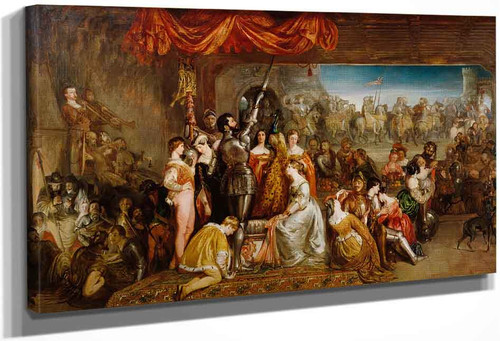 The Chivalric Vow Of The Ladies Of The Peacock By Daniel Maclise, R.A.