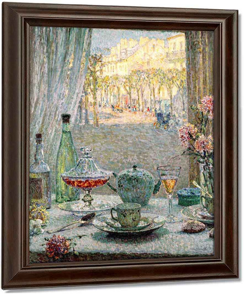 A Table By The Window, Reflections By Henri Le Sidaner Art