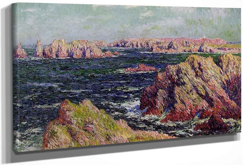 The Cliffs Of Belle Ile By Henri Moret By Henri Moret