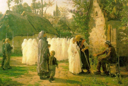 The Communicants By Jules Adolphe Breton