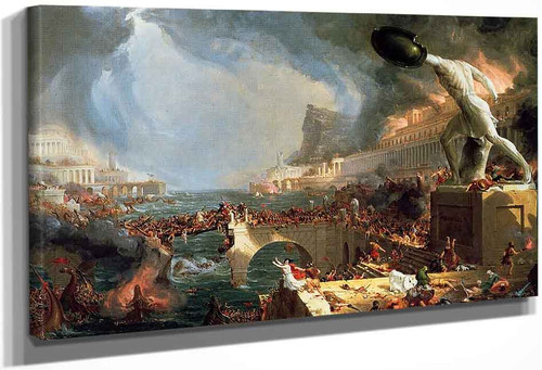 The Course Of Empire Destruction By Thomas Cole By Thomas Cole