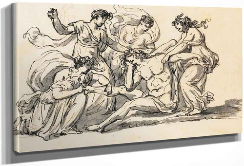 The Death Of Pentheus By Jacques Louis David By Jacques Louis David