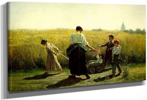 The Departure For The Fields By Jules Adolphe Breton