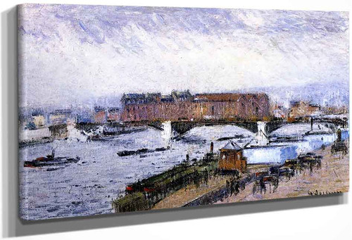 The Docks, The Pont Boiledieu, Rouen By Gustave Loiseau By Gustave Loiseau