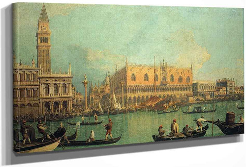 The Doge's Palace With The Piazza Di San Marco By Canaletto By Canaletto