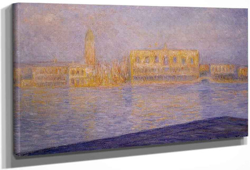 The Doges' Palace Seen From San Giorgio Maggiore By Claude Oscar Monet