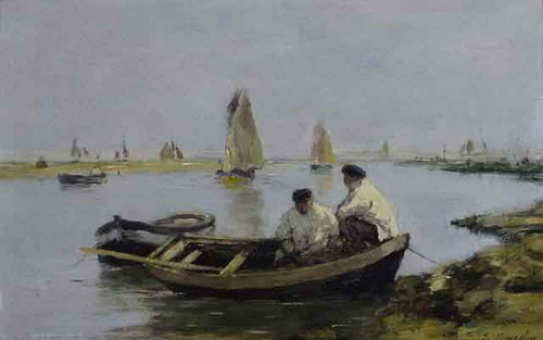 The Estuary By Eugene Louis Boudin