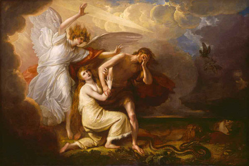The Expulsion Of Adam And Eve From Paradise By Benjamin West American1738 1820