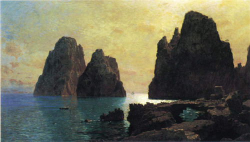 The Faraglioni Rocks By William Stanley Haseltine