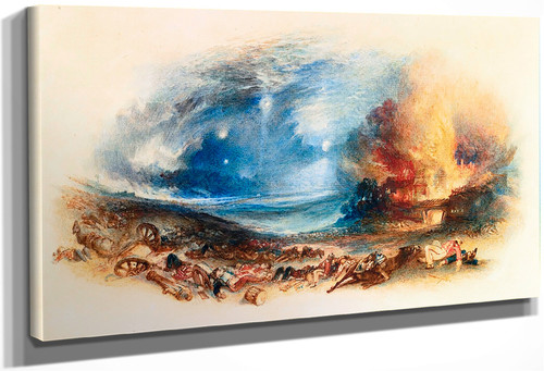 The Field Of Waterloo Seen From Hougoumont By Joseph Mallord William Turner