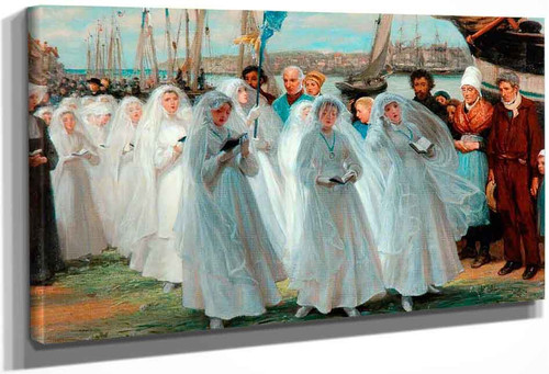 The First Communion, Dieppe By Phillip Richard Morris