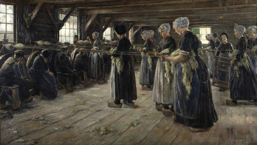 The Flax Barn In Laren By Max Liebermann By Max Liebermann