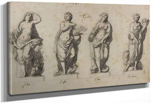 The Four Elements By Charles Le Brun