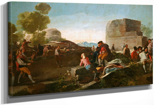 The Game Of Paddle Ball By Francisco Jose De Goya Y Lucientes By Francisco Jose De Goya Y Lucientes