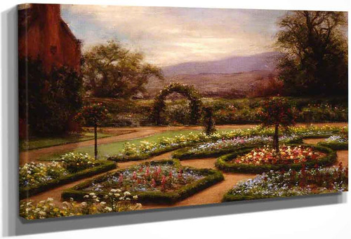 The Garden At Finzean, Aberdeenshire By Joseph Farquharson