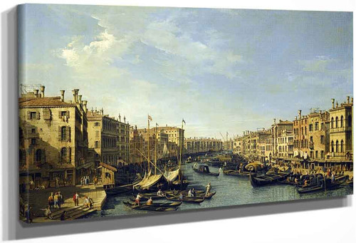 The Grand Canal Looking South West. By Bernardo Bellotto