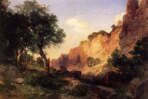The Grand Canyon Hance Trail By Thomas Moran