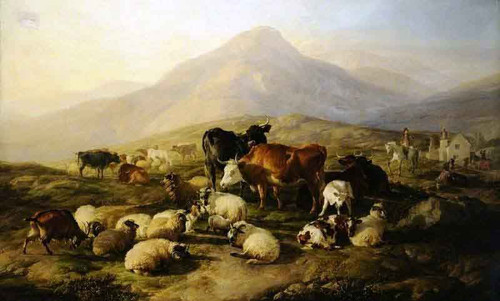 The Halt On The Hills By Thomas Sidney Cooper By Thomas Sidney Cooper