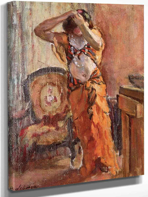 A Woman Dressing By Henri Lebasque By Henri Lebasque