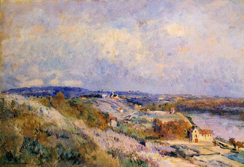 The Hills Of Herblay In Spring By Albert Lebourg By Albert Lebourg