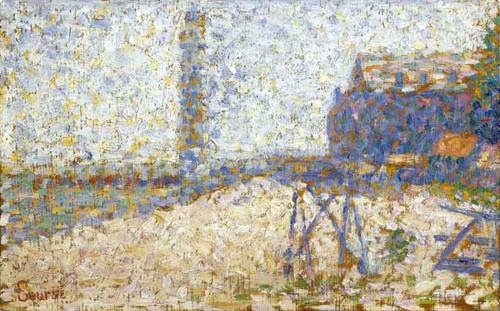 The Hospice And A Lighthouse Of Honfleur By Georges Seurat