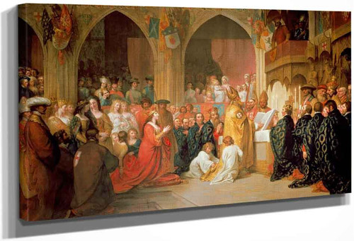 The Institution Of The Order Of The Garter By Benjamin West American1738 1820