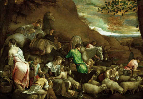 The Journey Of Jacob By Jacopo Bassano, Aka Jacopo Del Ponte